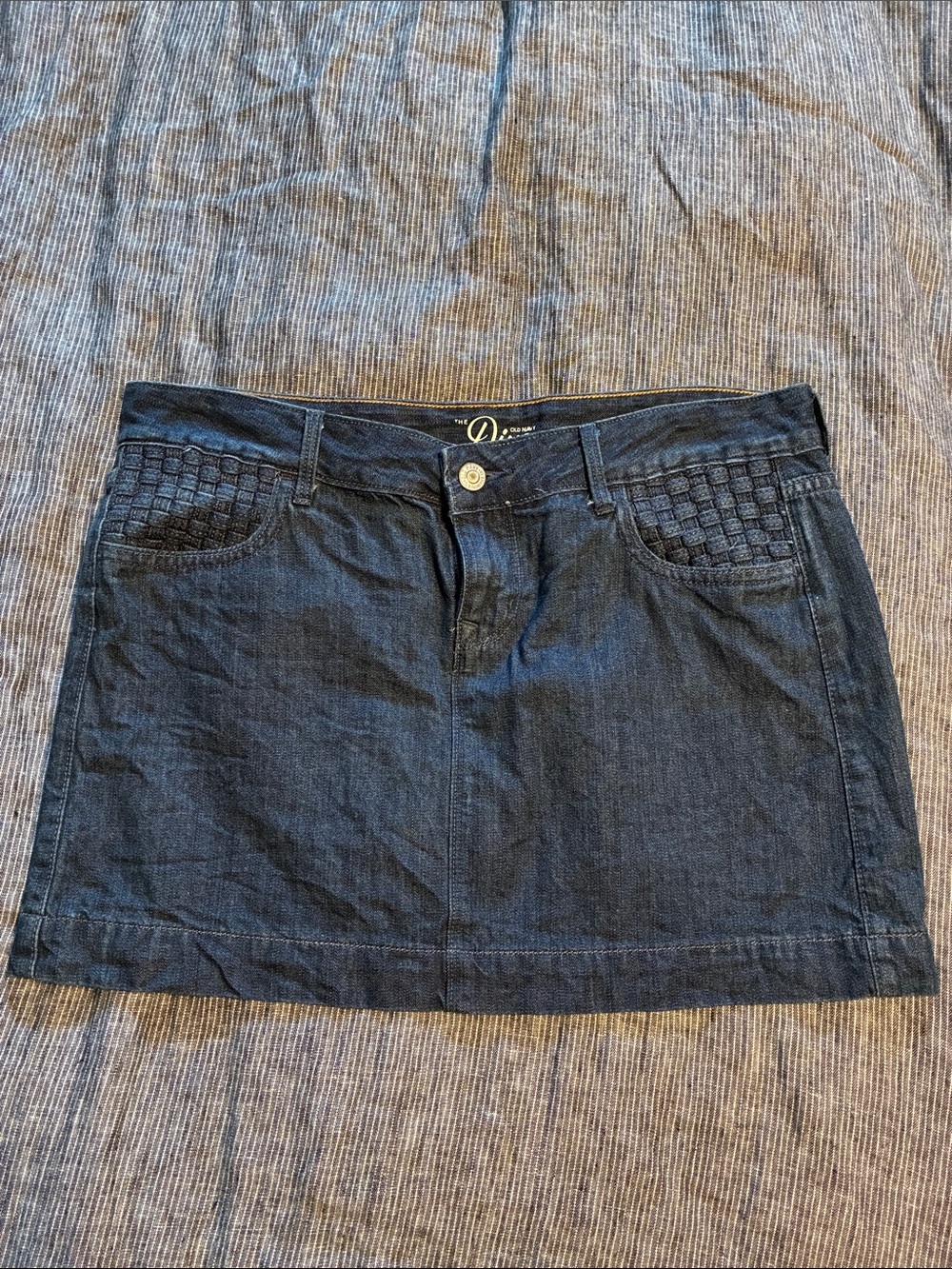 Old Navy Dark Blue Denim Mini Skirt